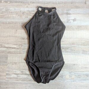 Danznmotion by Danshuz – Kennedy Ribbed Halter Leotard * Kids 12–14